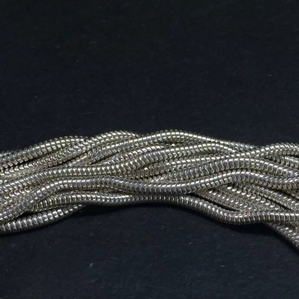 Gucci Interlocking G Logo Multi-Strand Silver Bra… - image 6